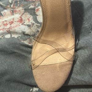 Clear party heels